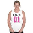 thumbnail image 3 of Flawless Cute Athletic Sporty Jersey Tank Top Tee Shirt Women Brisco Brands X, 3 of 5