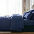 thumbnail image 2 of Davulos Comforter Set Twin Size 5 Pieces ,Bed in a Bag All Season Bedding Comforter Sets,Navy, 2 of 7