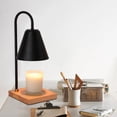 thumbnail image 3 of Calentador eléctrico moderno, lámpara de fusión, calentador de Base de madera ligera, portavelas con para mesa, adornos para Colco Lámpara calentadora de velas, 3 of 7