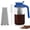 1pcs 32oz blue, variant on Cold Brew Coffee Maker,32 Oz Mason Jar Pitcher with Stainless Steel Filter, Pour Spout Handle Lid, Heavy Duty Glass Airtight & Leak-Proof for Iced Coffee Tea Breastmilk Lemonade-pink