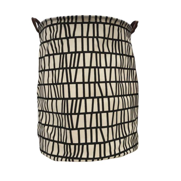 Fiudx Cesto de Ropa Sucia Plegable de Lona, Portátil con Asas, Gran Capacidad para Ropa, Juguetes y Toallas, Ideal para El Baño, Dormitorio, Guardería, 40 X 50 Cm.