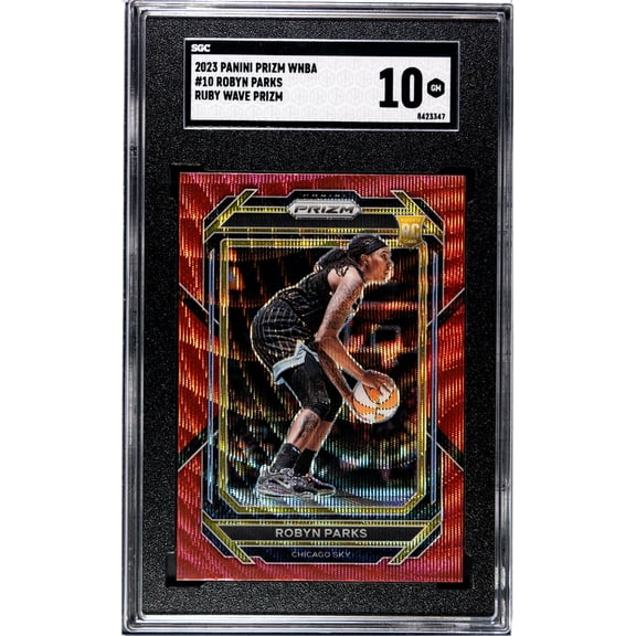 2023 Panini Prizm Wnba #10 Robyn Parks Ruby Wave Prizm SGC 10