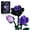 Black-Purple, variant on SupreOwls Purple Rose Building Block Set for Adults, Flowers DIY Construction Kit, Abs Material 152 Plastic Basket Stuffers