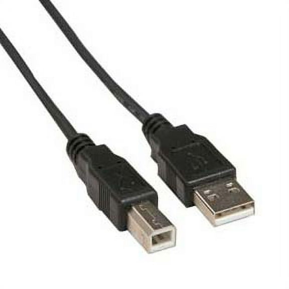 ACCL 15Ft A-Male to B-Male USB2.0 Cable Black, 1 Pack