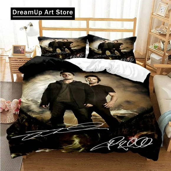 Supernatural ed Duvet Cover Set Bedding Set Bed Linens Bedclothes Comforter Bedding Sets3-Piece Bedding Set (1 Duvet Cover + 3633 Pillow Shams) Bed Sheets