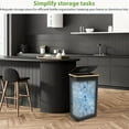 thumbnail image 3 of XHSGX 26-Gallon Household Collection Bucket with Detachable Reusable Inner Bags, 600D Oxford Cloth for Bottle, Carton, and Glass Recycling, In-Home Recycling Bins, Foldable Beverage Storage Basket, 3 of 7