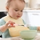 thumbnail image 4 of Juego de tenedor y cuchara de acero inoxidable con mango de silicona - Diseño adorable de cerdo para niños, utensilios de 6,8" para niños pequeños, 4 of 4