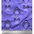 thumbnail image 1 of Soimoi Purple Rayon Fabric Ethnic Ikat Fabric Prints By Yard 56 Inch Wide, 1 of 3