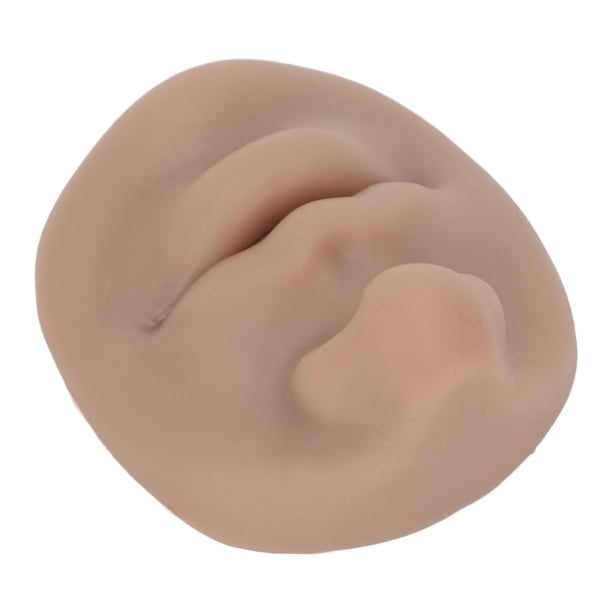 Nariz Falsa, Práctica de Perforación Partes del cuerpo Kit de Perforación de Nariz Modelo de Perforación de Silicona Con Boca Modelo de Nariz de Imitació suve y flexible