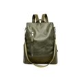 thumbnail image 3 of Bolsa Mochila de cuero Mochila de viaje de hombro antirrobo de PU suave retro (verde) Likrtyny  Para Estrenar, 3 of 8