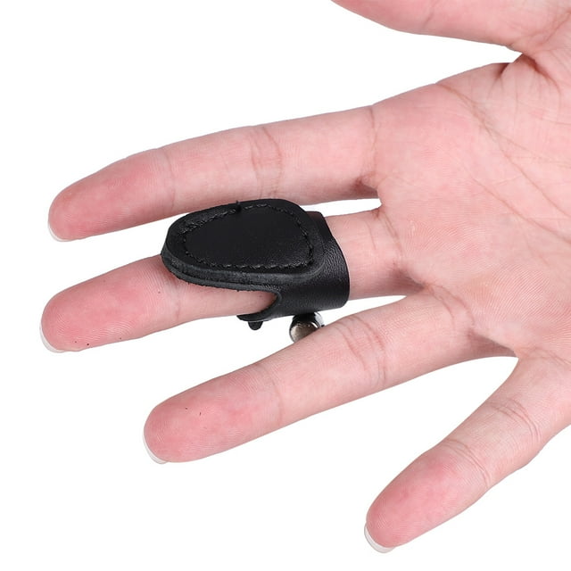 Archery Accessory Archery Glove, Wearable Archery Finger Guard, Artificial Leather for Archery Training Archery Competition