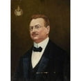 thumbnail image 2 of Zenobiusz Leopold Cerkiewicz 19x24 Gold Ornate Framed and Double Matted Museum Art Print Titled - Portrait of Jan Nepomucen Chełkowski, Coat of Arms, Wczele (1925), 2 of 4