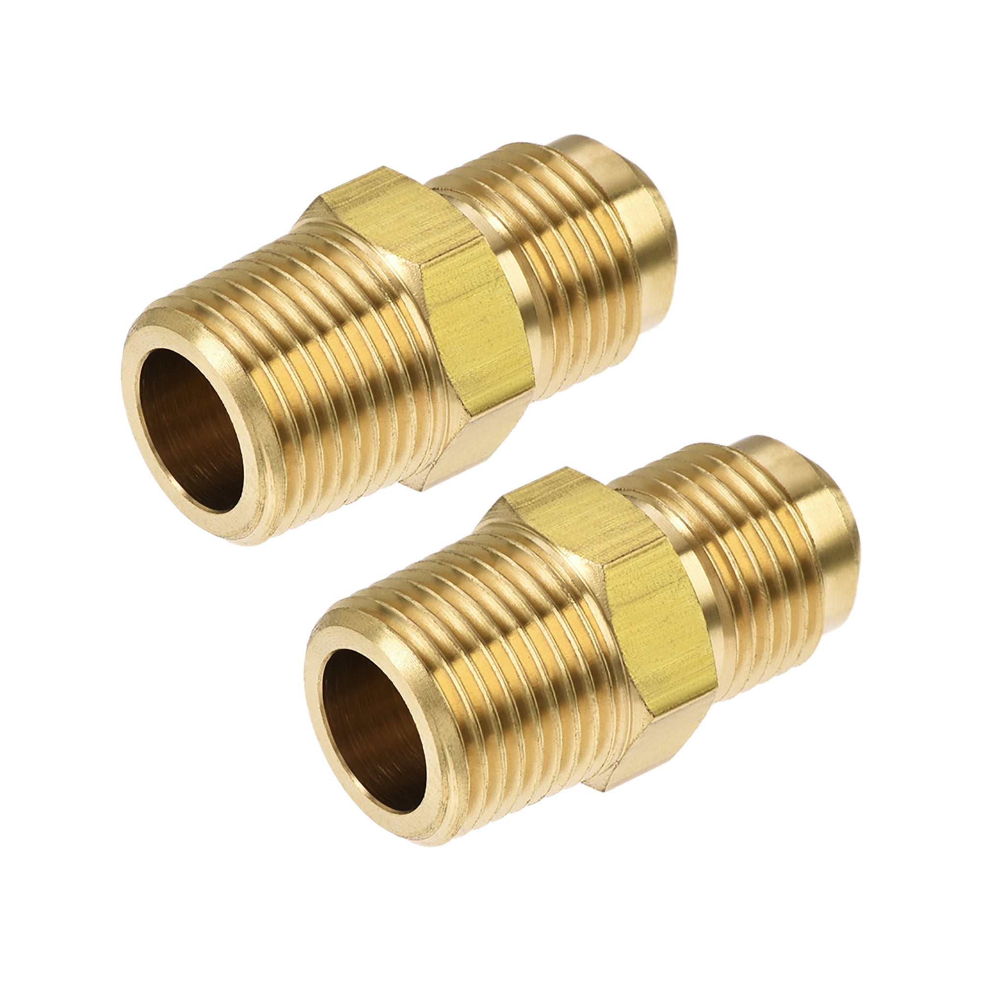 Brass Pipe fitting, 3/8 SAE Flare to 3/8NPT Male Thread, Tubing Adapter