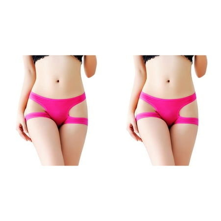 Wijhcboe 2 Pack Underwear Vintage Boudoir Doll Women Thong Bragas Sexy Valentine Lingerie Panties Thong Word Pants Sexy Lingerie for Women plus Ladies Briefs Stockings for plus Size Women Li