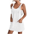 thumbnail image 1 of Robe d'Été pour Femmes Aguichant Mode Femmes Décontractée Confortable Aguichant Couleur Unie Poche Robe d'Été à Bretelles Robe d'Été pour Femmes avec Manches Robe d'Été avec Manches pour Femmes, 1 of 6