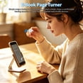 Image showcasing PloutoRich Finger Ring Mouse Mini Bluetooth Remote Control Scrolling ...