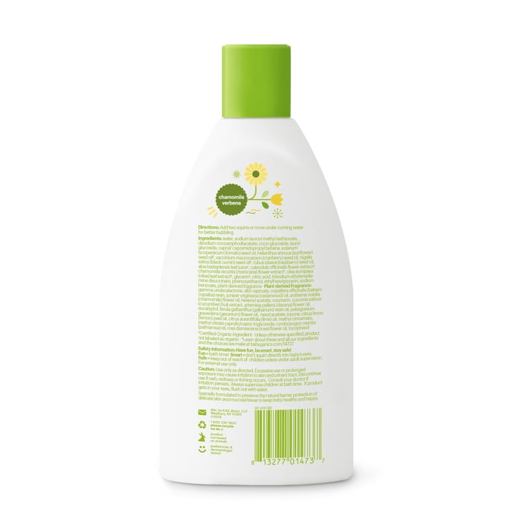 BabyGanics Bubble Bath, Chamomile Verbena, 9 oz photo 2
