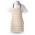 thumbnail image 4 of Minimal Apron, Repetitive Abstract Symmetric Pattern of Crossing Lines and Triangles, Unisex Kitchen Bib with Adjustable Neck for Cooking Gardening, Adult Size, Champagne Charcoal Grey, by Ambesonne, 4 of 4