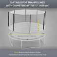 thumbnail image 4 of Soozier Filet de Remplacement pour Trampoline 14 Pieds avec Entrée à Glissière, 4 of 10
