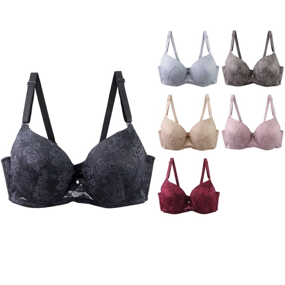 Antinious Women Plus Size Bras Push Up Breathable Comfortable Supportive Cozy Casual