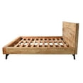 thumbnail image 3 of Bree Modern Rustic King Size Platform Bed Brown Acacia & Mango Wood Frame, 3 of 8