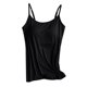 thumbnail image 4 of Camisola de mujer con almohadilla inferior y en el pecho, ropa interior sexy de gran tamaño con almohadilla en el pecho negro/XL, 4 of 8