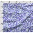 thumbnail image 2 of Soimoi Floral Printed, Poly Canvas Fabric, Decor Sewing Fabric by The Yard 56 Inch Wide,Decorative Fabric for Curtains Tote Bags, Medium Purple, 2 of 5