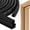 Black-32.8FT, variant on Rubber Door Seal Strip 32.8 Ft Rubber D-Shape Weather Stripping Self-Adhesive Frame Seal for Exterior Front Doors Jamb House Entry Frame Easy Cut to Size - Black