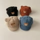 thumbnail image 2 of Sombrero con visera para niños, gorras cálidas de oso de dibujos animados, gorra de béisbol infantil de pana de ala corta, 6-24 meses, Otoño e Invierno Fivean unisex, 2 of 2