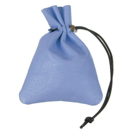 Uxcell 1 Pcs Drawstring Bag, Leather Coin Purse, Change Purse For Women, Men's Leather Bag, For Jewelry, Keys, Coin Storage Purple