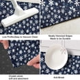 thumbnail image 3 of Dark Blue Christmas Snowflake Pattern Kitchen Rug Mat,Kitchen Runner Rugs Non Skid Washable,Decorative Kitchen Floor Mats for Kitchen,Sink,Laundry,17"X47", 3 of 5