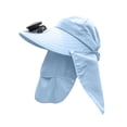thumbnail image 3 of YTCAMLO Sun Hats for Men Solar Fan Outdoor Fishing Hat with Neck Flap and Face Mask Breathable Foldable Wide Brim Hiking Sunshade Hat, 3 of 3
