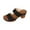 Black, variant on Xfvqtps Slide Sandals for Women Chunky Block Heel Open Toe Double Straps Hollow out Summer Heeled Sandals Beige