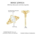 thumbnail image 5 of Rosec Jewels Certified Moissanite Marquise Engagement Ring 1 Carat - Celtic Knot Ring (5X10 mm, D-VS1 Quality), 18K Yellow Gold, US 3.00, 5 of 8