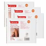 Craft Smart 10lb Terracotta Natural Air-Dry Clay - Non-Toxic Clay for Hand Modeling, Sculpting, Pottery - Bulk 4 Pack