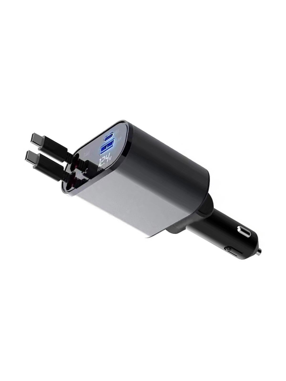Retractable Car Charger USB C Car Charger Adapter Car Charger Fast Charging Converter for Men Women Car Accessories