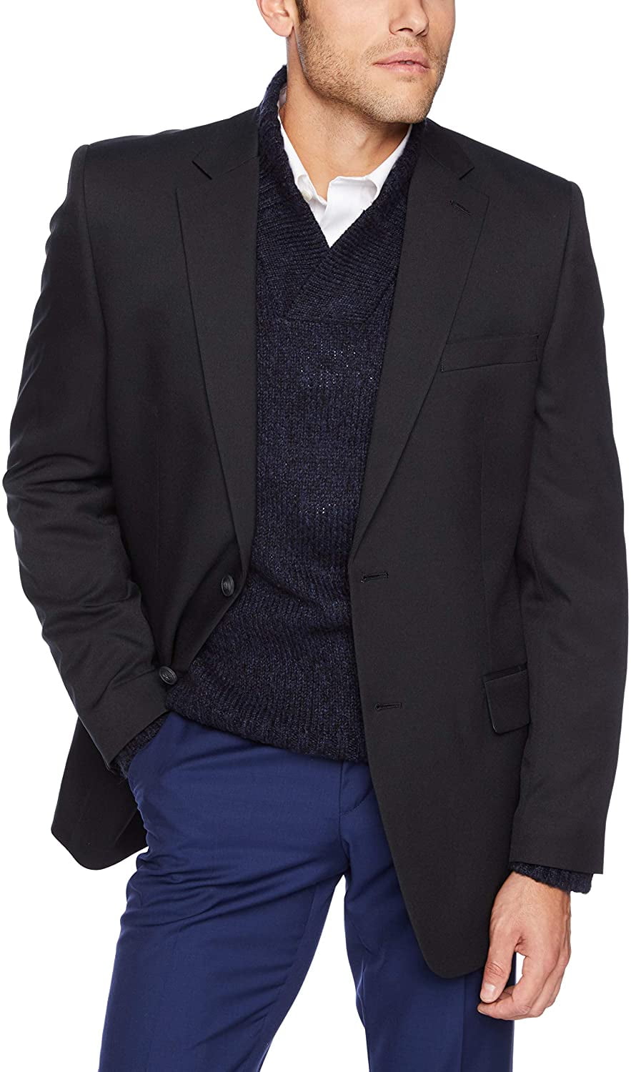 Haggar Mens Travel Performance Twill Tailored Fit Suit Separate Coat