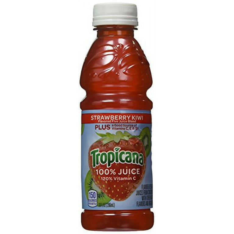 Tropicana Juice, Strawberry Kiwi, 10 Fl Oz (Pack of 15) - Walmart.com