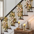 thumbnail image 4 of Decoración de ventana, puerta colgante, corona de mimbre, gabinete colgante, Navidad, brillan hacia abajo, corona de árbol de ratán, 4 of 4