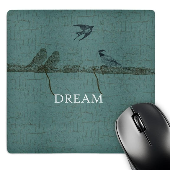 3dRose, Rustic birds on branch dream inspirational art, MousePad
