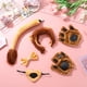 thumbnail image 4 of 1 Juego de disfraz de León, diadema con orejas de león, guantes esponjosos, herramienta de disfraz de cola de nariz, accesorios de disfraz de Animal, 4 of 7