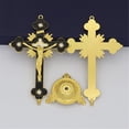 thumbnail image 6 of Apooke Beautiful Metal Crucifix Model Small Statue with Base Perfect for Home Catholic Decor, Fine Craftsmanship Table Decors, 6 of 20