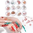 thumbnail image 4 of Calcomanías navideñas para uñas Calcomanías de uñas de otoño Pulpa de madera Suministros de arte de uñas de Navidad Brillo de uñas Arte de uñas de otoño Diseño de flores Decoraciones de uñas Tema navi kaili Sencillez, 4 of 5