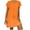 Orange, variant on Giftesty Dresses for Women 2024 Fashion Women Loose V-Neck Summer Solid Short Sleeve Cotton and Linen Dress