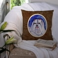 thumbnail image 3 of Carolines Treasures 7108PW1414 Maltese Fabric Decorative Pillow  14Hx14W multicolor, 3 of 4