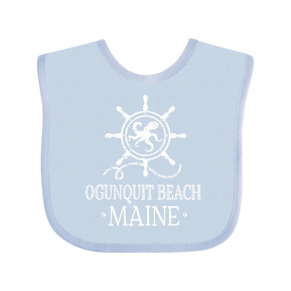 Inktastic Ogunquit Beach Maine Boys or Girls Baby Bib