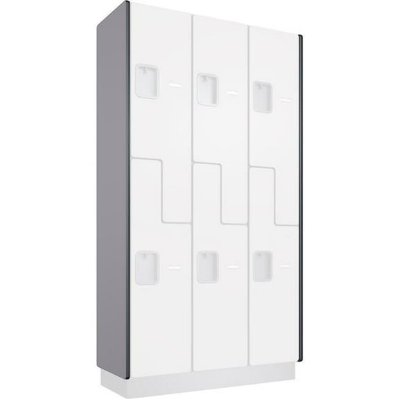Global Industrial 290630 Optional Side Panel for Wood Lockers - Gray