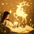 thumbnail image 4 of Projection antler Night light ,Starry Sky Projector Lamp, LED Night Light USB Charging Light for Christmas Gifts Bedroom Decoration(Bluetooth remote control version),1pc, 4 of 9