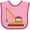 Pink and Fuchsia, variant on Inktastic Kids Construction Crane Boys or Girls Baby Bib