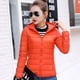 thumbnail image 1 of Chaqueta de plumón corta para mujer, Parkas con cuello alto, Abrigo acolchado de algodón cálido, Tops de talla grande, otoño e invierno, nuevo, 1 of 1